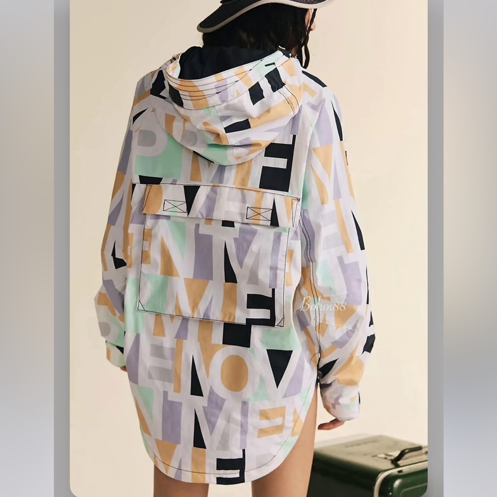 NEW Free People Movement Singin' In The Rain Printed Jacket - Picture 2 of 13